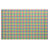 Tissu Rouge, Bleu, Vert et Jaune Plaid Arc-en-ciel (Fat Quarter)