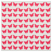 Tissu Rouge Bold Mod Papillons (Échantillon)