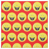 Tissu Rouge brillant avec rire (Échantillon)