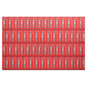 Tissu rouge britannique de cabine de téléphone de