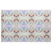 Tissu rouge cardinal de couples d'oiseau (Fat Quarter)