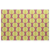 Tissu Rouge choquant Beau Bleu Classique Design crémeux (Fat Quarter)