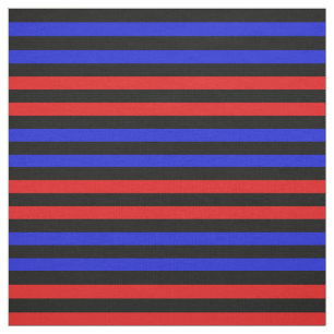 Tissu Rouge clair, Royal Blue, point noir de minuit