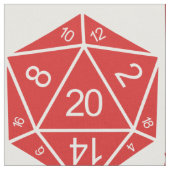 Tissu rouge D20 dés (Fermer)