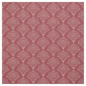 Tissu Rouge damassé rustique (Échantillon)