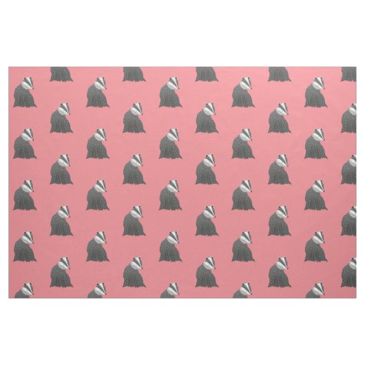 Tissu Rouge de blaireau (Fat Quarter)