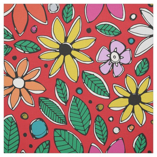 Tissu rouge ditoire sauvage (Échantillon)