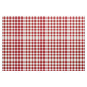 Tissu rouge et blanc intime de motif de bloc de