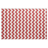 Tissu rouge et blanc vertical de motif de zigzag (Fat Quarter)