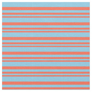 Tissu Rouge et bleu ciel Motif à carreaux/rayures
