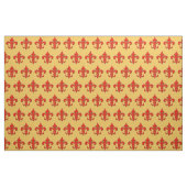 Tissu Rouge et Green Fleur de Lis Fabric (Yard)