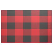 Tissu Rouge et noir Buffalo Checker Plaid Rustic (Fat Quarter)