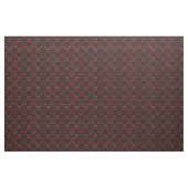 Tissu Rouge et noir Damask Faux Embossés (Yard)