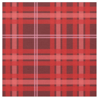 Tissu rouge et rose de plaid