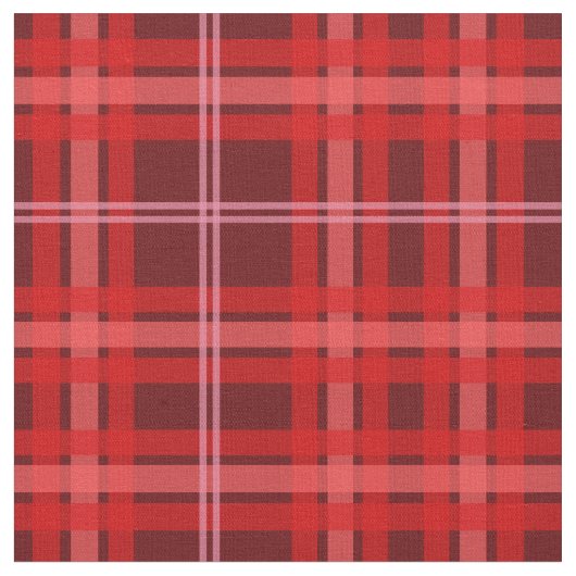 Tissu rouge et rose de plaid (Fermer)