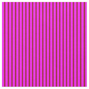 Tissu Rouge foncé & Fuchsia Motif en lin coloré