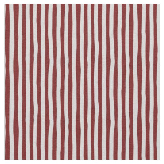 Tissu Rouge foncé & Gris clair Rayures bancales (Fermer)