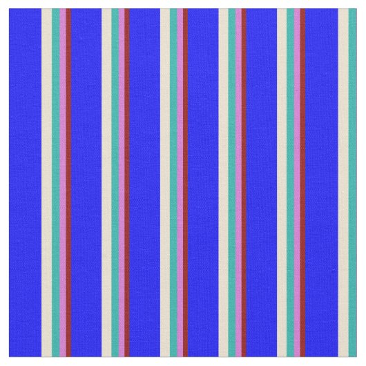 Tissu Rouge foncé, orchidée, vert de mer clair, beige et (Fermer)