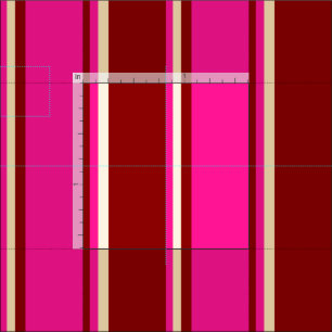 Tissu Rouge foncé, rose profond et lignes de couleur bei