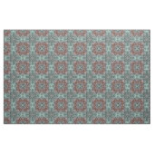 Tissu Rouge foncé Turquoise bleu vert Bali Motif Batik (Yard)