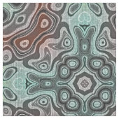 Tissu Rouge foncé Turquoise bleu vert Bali Motif Batik (Fermer)