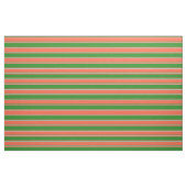 Tissu Rouge, Forêt Vert et Gris clair Gris rayures (Fat Quarter)