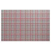 Tissu rouge gris blanc plaid (Fat Quarter)