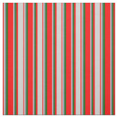 Tissu Rouge, gris clair, gris ardoise et Motif vert fonc (Échantillon)
