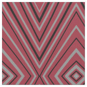 Tissu rouge moderne de conception de diamant (Fermer)