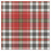 Tissu Rouge noir blanc vert gris Tartan Plaid (Fermer)