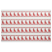 Tissu rouge occidental de botte de cowboy de (Fat Quarter)