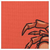 Tissu rouge orangé de la fécule de crabe (Fermer)