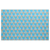 Tissu Rouge orange jaune bleu Faux Motif de patchwork (Fat Quarter)