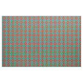 Tissu Rouge Orange Turquoise Turquoise Vert Éthique (Fat Quarter)