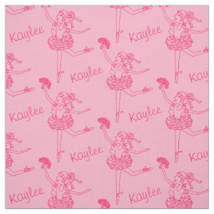 Tissu rouge-rose appelé ballerine de schéma