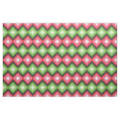 Tissu Rouge Rose Blanc Et Vert (Yard)