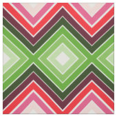 Tissu Rouge Rose Blanc Et Vert (Échantillon)
