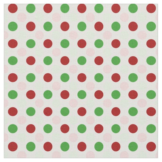Tissu rouge-rose vert mignon de pois (Fermer)