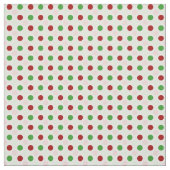 Tissu rouge-rose vert mignon de pois (Échantillon)