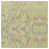 Tissu Rouge rouille profond vert et violet (Fermer)