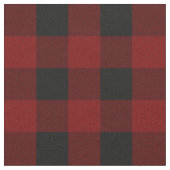 Tissu Rouge rustique | Black Buffalo Check Plaid Motif (Fermer)