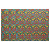 Tissu Rouge Turquoise Jaune moderne Ethnic Textile Triba (Fat Quarter)