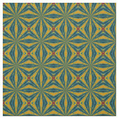 Tissu Rouge Turquoise Jaune moderne Ethnic Textile Triba (Échantillon)