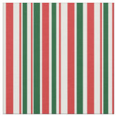 Tissu Rouge Vert blanc rayé (Fermer)