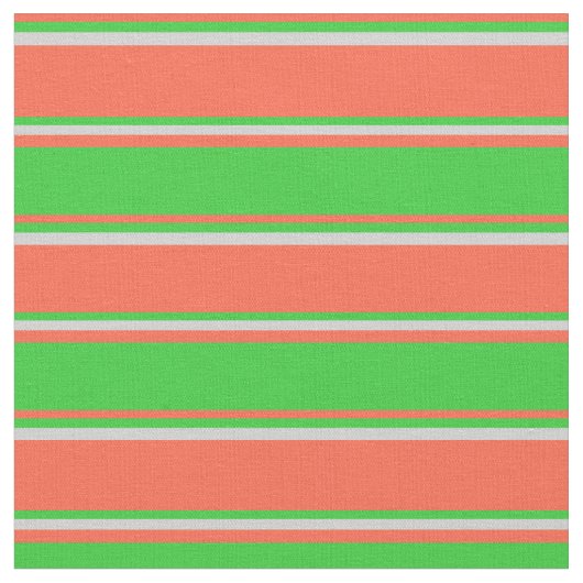 Tissu Rouge, Vert citron et Gris clair Gris rayures (Fermer)