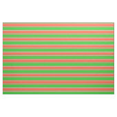 Tissu Rouge, Vert citron et Gris clair Gris rayures (Fat Quarter)