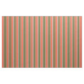 Tissu Rouge, vert foncé et rayures grises (Fat Quarter)