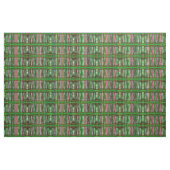 Tissu - Rouge/Vert/Noir/Blanc (Fat Quarter)