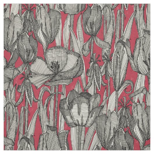 Tissu rouille tulipe (Échantillon)