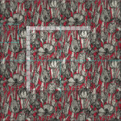 Tissu rouille tulipe (Carreau)